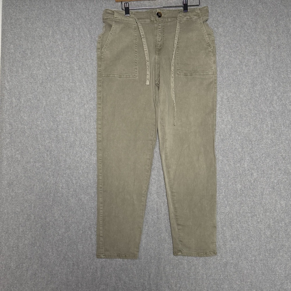 Buckle BKE Pants Women's Size 27 Green Khaki Stretch Mid Rise